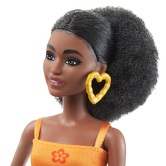 Barbie Fashionistas #198 platform sandals complete the bold look