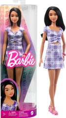 Barbie Fashionistas 199 doll with curvy tall figure and wavy black hair for imaginative play