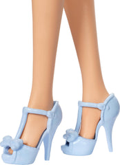 Barbie Fashionistas Doll #237 matching blue heels complete the coordinated look.