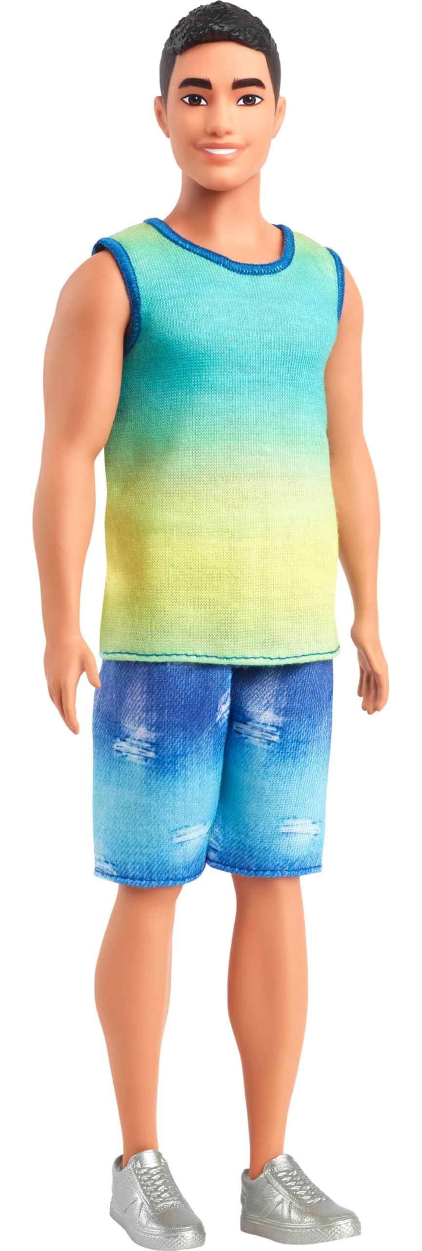 Barbie Fashionistas Ken doll #236 with black hair, ready for imaginative storytelling.
