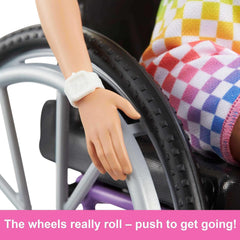 Barbie Fashionistas pink ramp supports easy transitions to dreamhouse adventures.