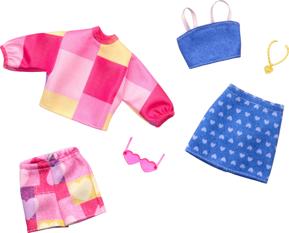 Barbie Fashions two outfits wardrobe set for mix-and-match playtime