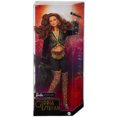 Barbie Gloria Estefan doll with Certificate of Authenticity confirms collectible status.
