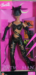 Barbie Halle Berry Catwoman doll close-up for display and collection.