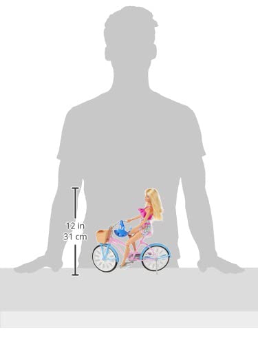 Barbie helmet and water bottle accessory for on-the-go fun.
