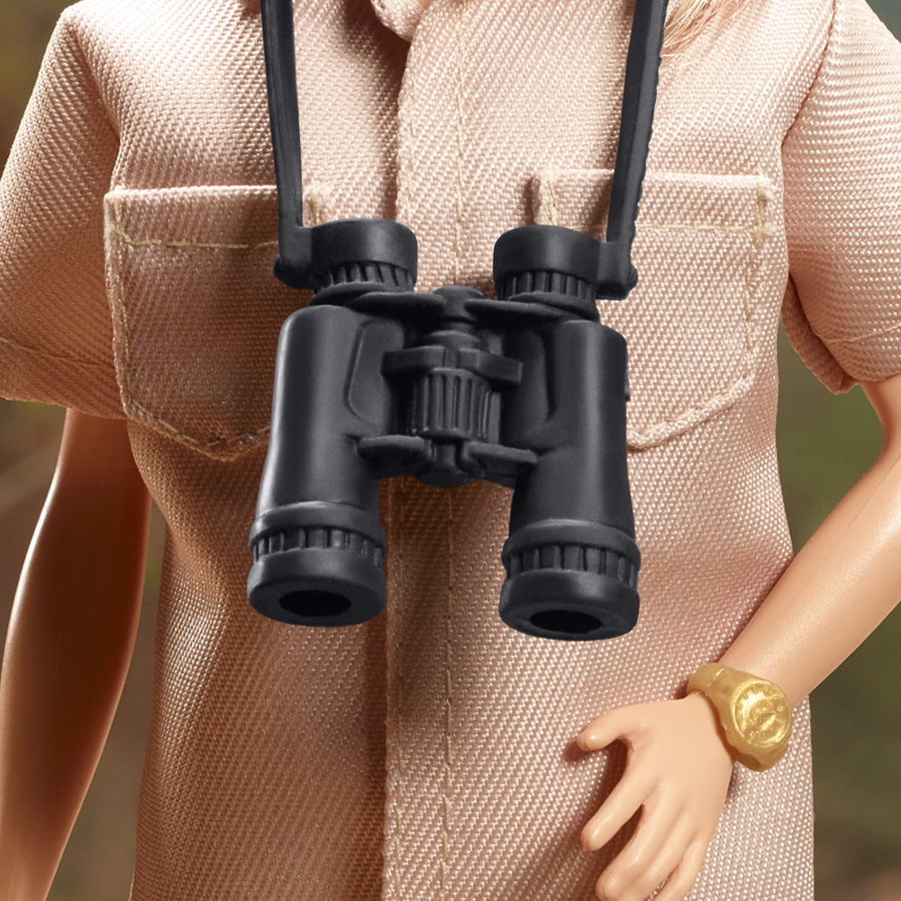 Barbie Jane Goodall doll with David Graybeard figure sparks science-themed storytelling.