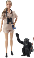 Barbie Jane Goodall Inspiring Women doll ready for imaginative play.