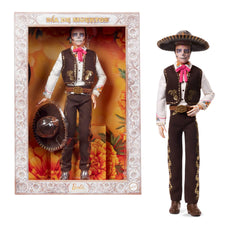 Barbie Ken Día de Muertos 2025 cream shirt detail for elegant display