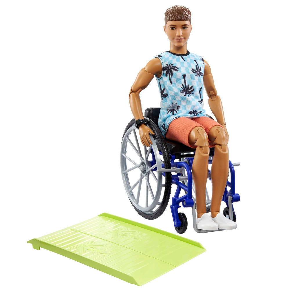Barbie Ken doll with wheelchair and ramp ready for inclusive play and storytelling