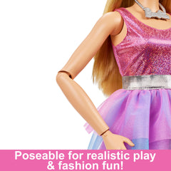 Barbie 28-inch tall doll offers a bold presence in role-play.
