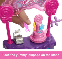 Barbie lollipop treats display showcasing colorful sweets for storytelling adventures.