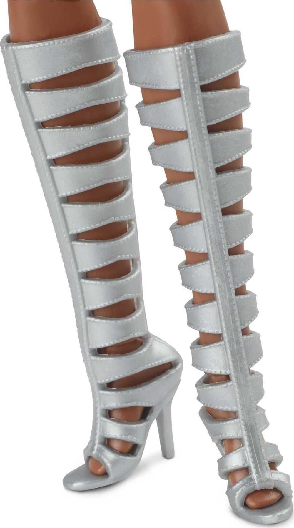 Barbie Looks doll knee-high boots with chic cut-outs add flair and pose-ready detail.