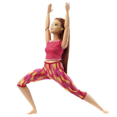 Barbie Made to Move in a dynamic stretching pose for flexible storytelling