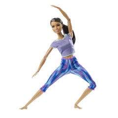 Barbie Made to Move doll demonstrates flexible yoga-inspired poses for storytelling.