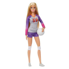 Barbie Made to Move volleyball doll front view ready for action and playtime