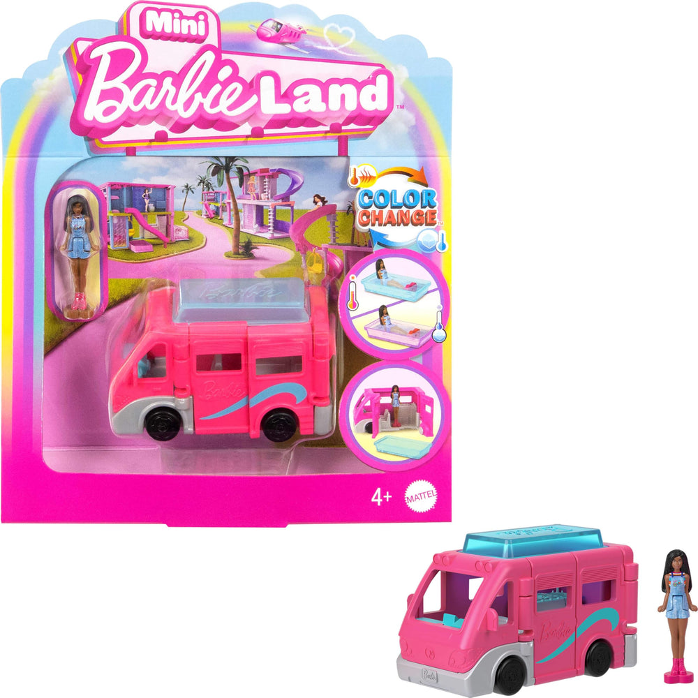 Barbie Mini BarbieLand DreamCamper ready for imaginative road trips and storytelling.