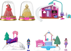 Barbie Mini BarbieLand snow globe holiday dolls inspire cozy winter adventures.