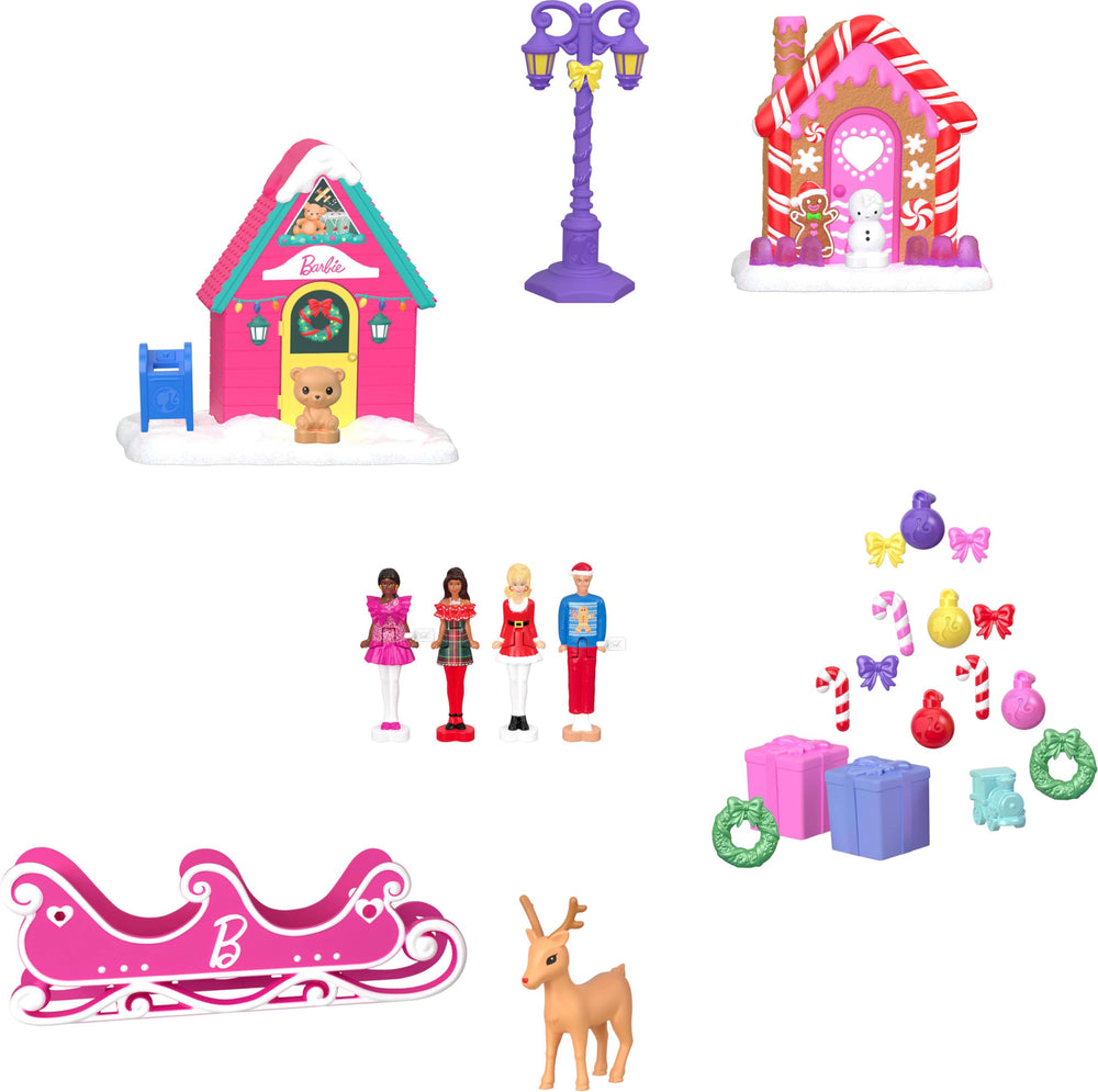 Barbie Mini Land Advent Calendar sleigh fuels seasonal role-play adventures