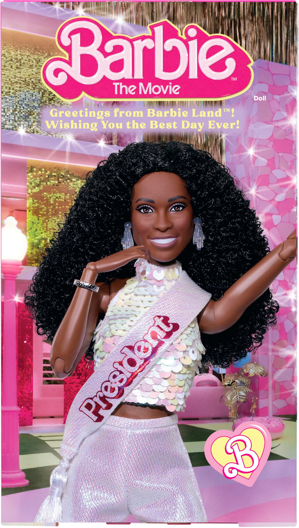 Barbie The Movie packaging, gift-ready display for fans.