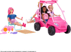 Barbie Mysteries Beach Detectives interior shows seating for up to four dolls.