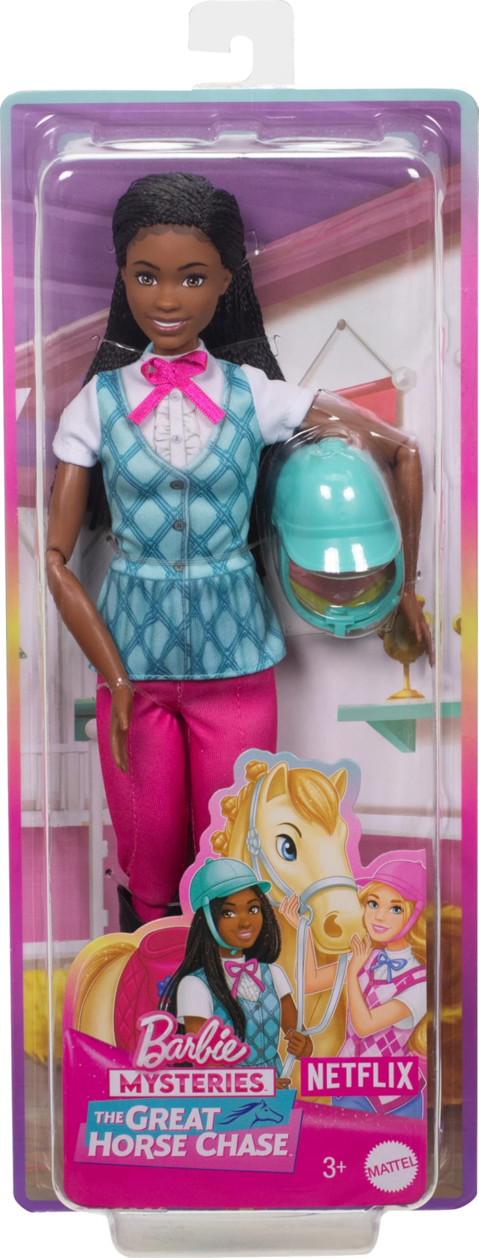 Barbie Mysteries Brooklyn doll from The Great Horse Chase for collectible storytelling adventures.