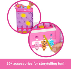 Barbie Mysteries prizes include pig, tiger, and pinwheel for excitement.