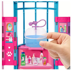 Barbie Pet Nursery Playset vet counter for quick check-ups and stories.