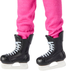 Barbie PWHL doll holding hockey stick, sparking imaginative game scenarios.