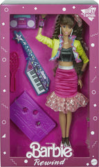 Barbie Rewind 80s Edition keytar, boombox, and mic accessories for stage play.