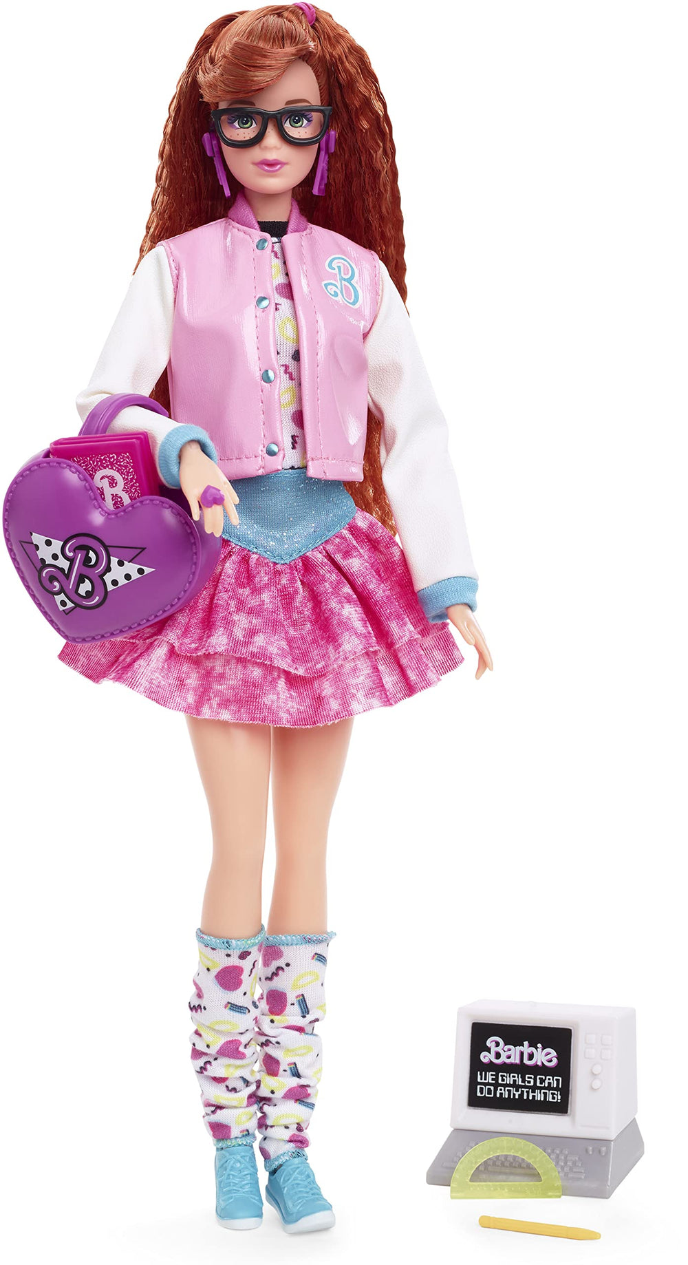 Barbie Rewind Doll 80s Edition outfit on display, retro fashion inspiration for collectors.