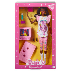 Barbie Rewind doll cassette stand as a period-accurate accessory