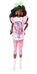 Barbie Rewind doll with curly black hair ready for display and imaginative play