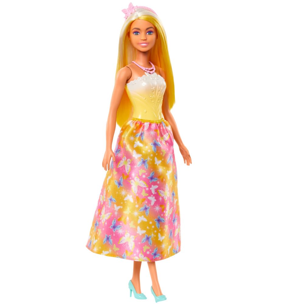 Barbie Royal Doll with bright fantasy hair for imaginative storytelling.