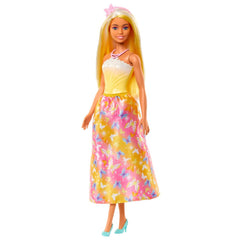 Barbie Royal Doll matching necklace enhances dress-up looks.