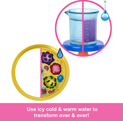 Barbie Scientist doll wearing a tie-dye dress for expressive science play
