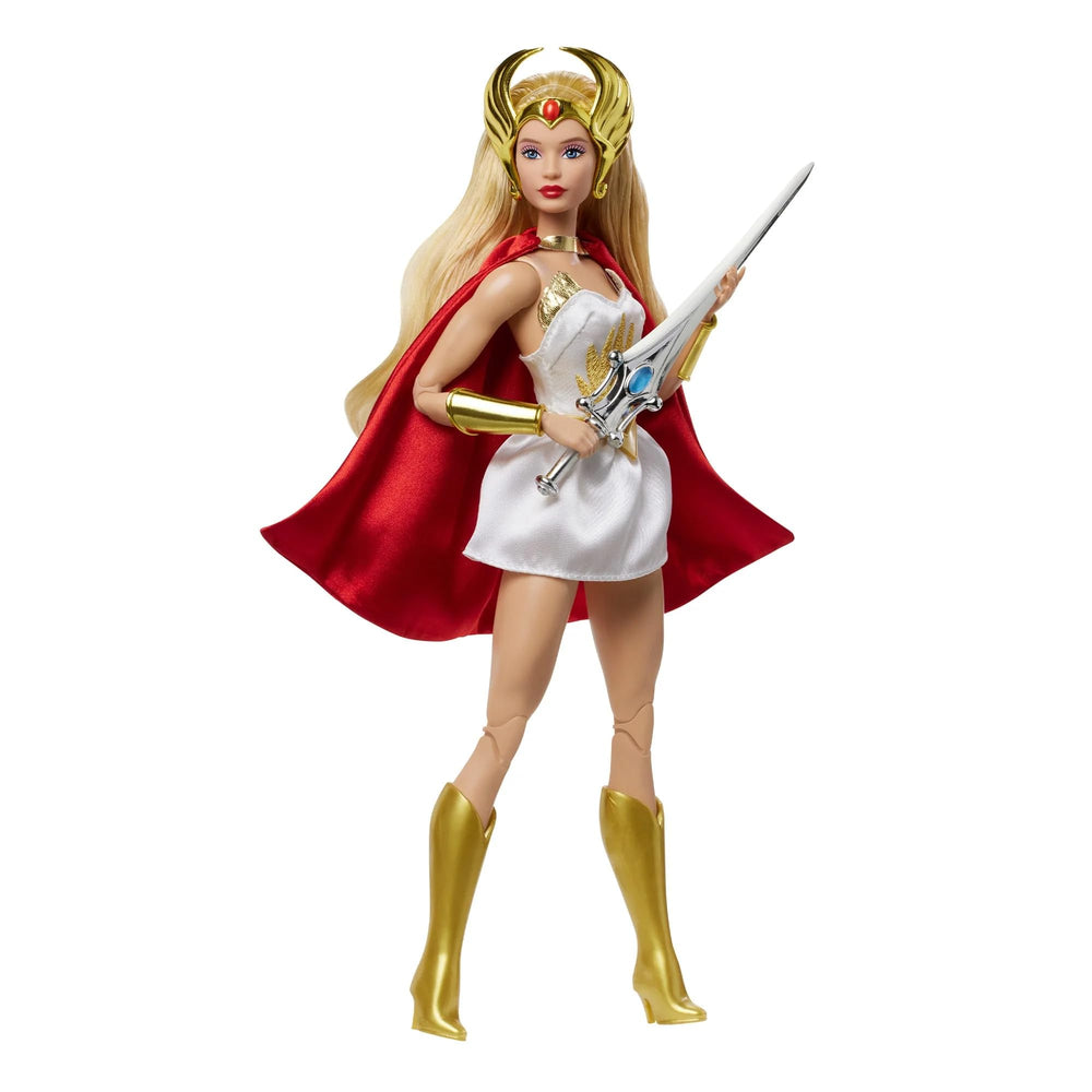 Barbie She-Ra 40th anniversary doll front view for display collection.