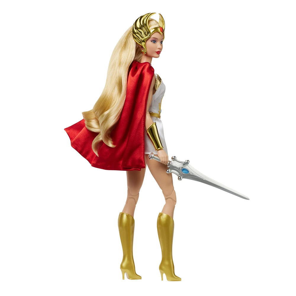 Barbie She-Ra Gold Label packaging highlights premium display and authenticity.