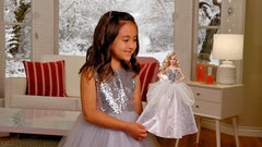 Barbie Signature 2021 Holiday doll sculpted gemstones add collectible sparkle for seasonal decor
