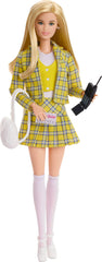 Barbie Signature Cher pleated skirt and blazer detail emphasizes retro styling.