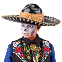 Barbie Signature Día De Muertos Ken with sombrero and golden band, ideal for gifting