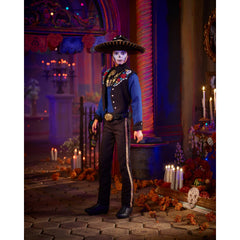 Barbie Signature Día De Muertos Ken shows skull motifs and vivid colors