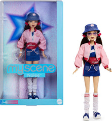 Barbie Signature Nolee doll in blue terrycloth set for imaginative city adventures and display.