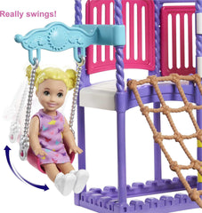 Barbie Skipper Babysitters Inc. tic-tac-toe tiles promote cooperative play.