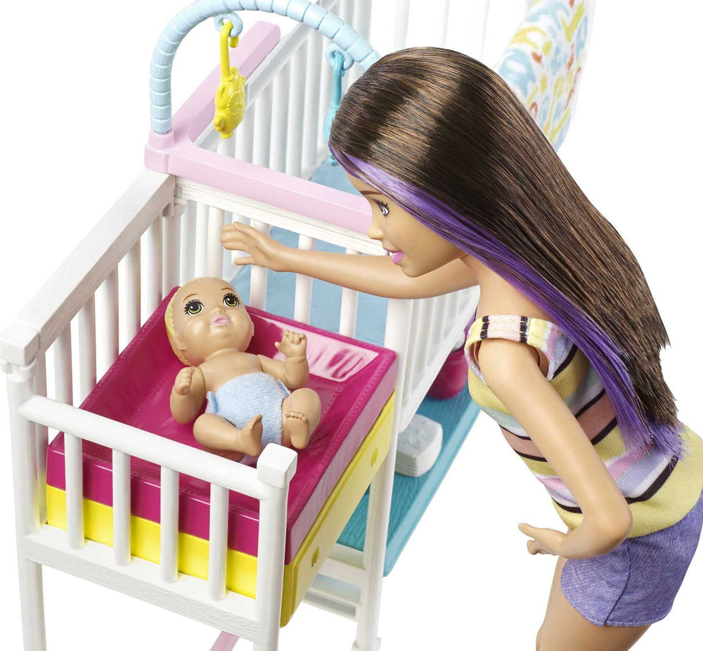Barbie Skipper bouncy seat provides rocking fun for two babies