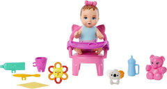 Barbie Skipper Babysitters Inc baby doll with first tooth feature sparks nurturing pretend play