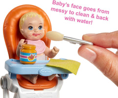Barbie Skippers Babysitters Inc high chair design enhances realistic feeding role-play
