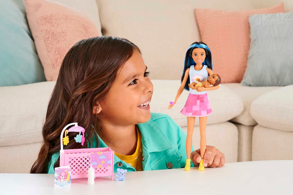 Barbie Skipper Babysitters Inc. sleepy-eyes baby doll for bedtime roleplay