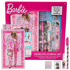 Innovative Designs Barbie Sparkle Journal Set front cover inspires imaginative writing