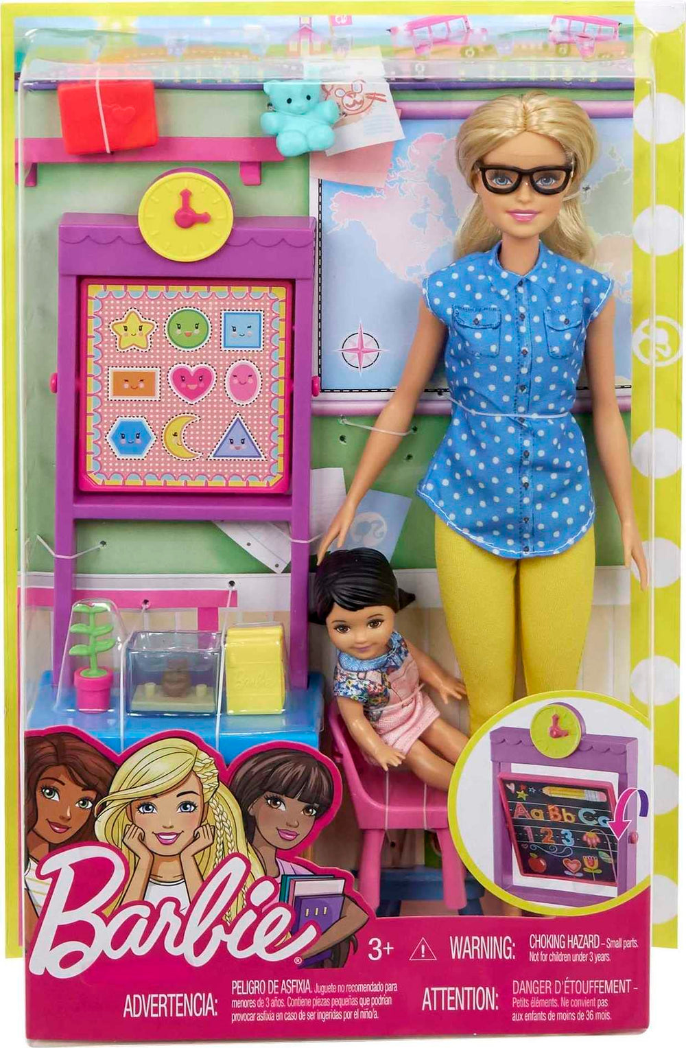 Barbie lunchbox and teddy bear support fun recess moments