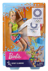 Barbie Tokyo 2020 sport climber action pose promotes imaginative play and gifting